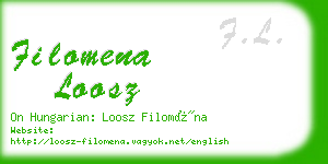 filomena loosz business card